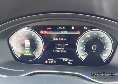 2025 Audi A5 Sportback Premium 45 Tfsi S Line Quattro S Tronic from USA, damaged, VIN WAUDACF59SA011866